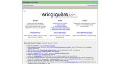 Desktop Screenshot of ericgiguere.com