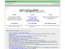 Tablet Screenshot of ericgiguere.com